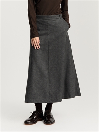 Aiayu Stella Skirt Fine Wool Dark Grey